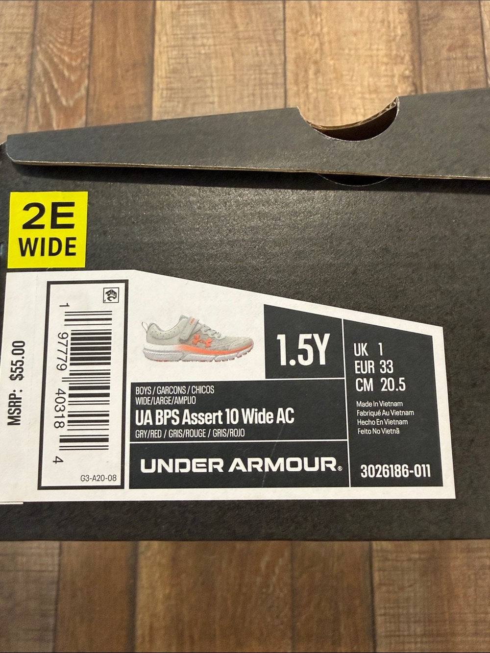 Under Armour Assert 10 Sneakers - Picture 2 of 2